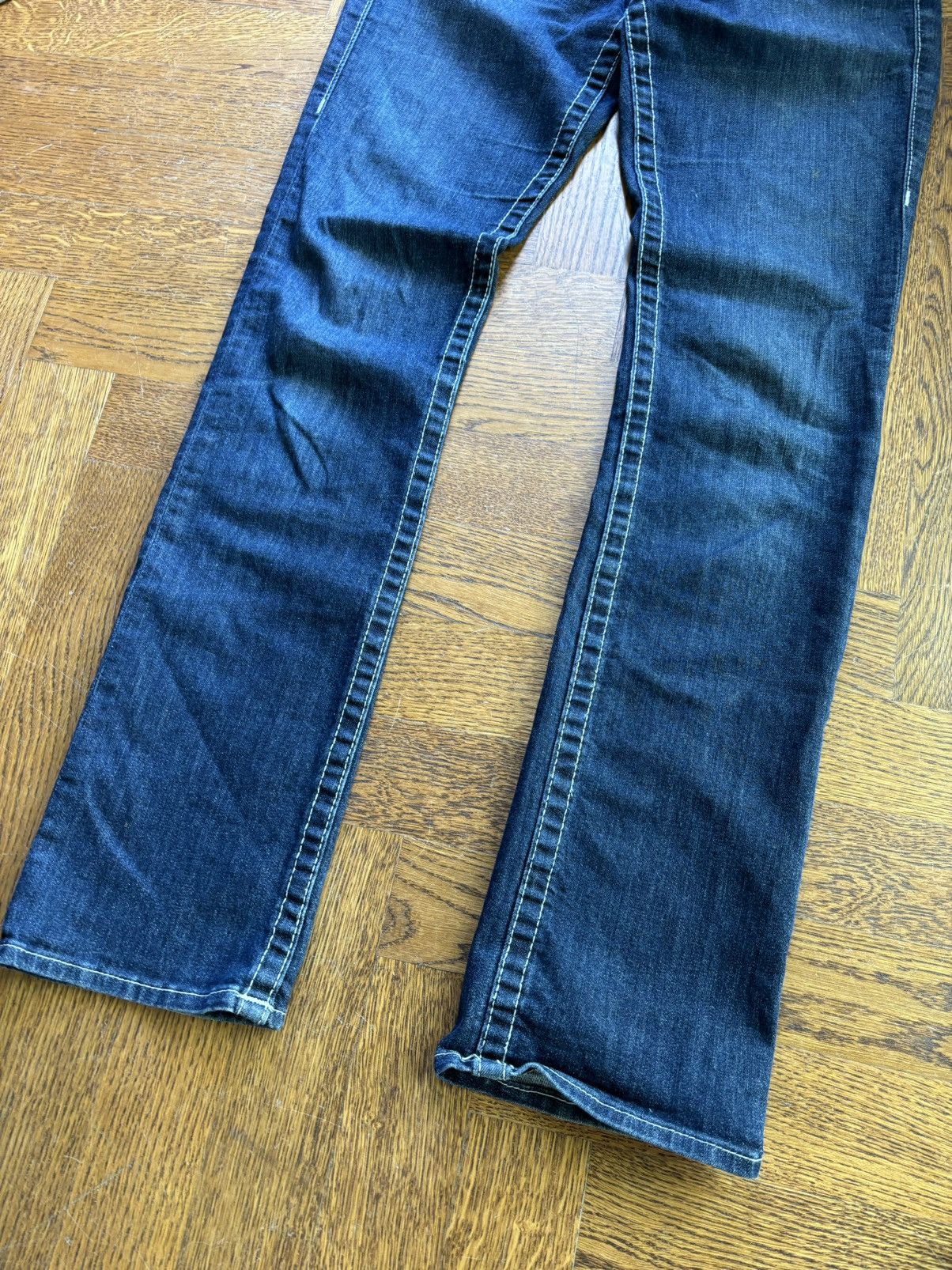 True Religion × Vintage Vintage True Religion Jeans Contrast Stitch Low Rise Skinny Size 30" / US 8 / IT 44 - 7 Thumbnail