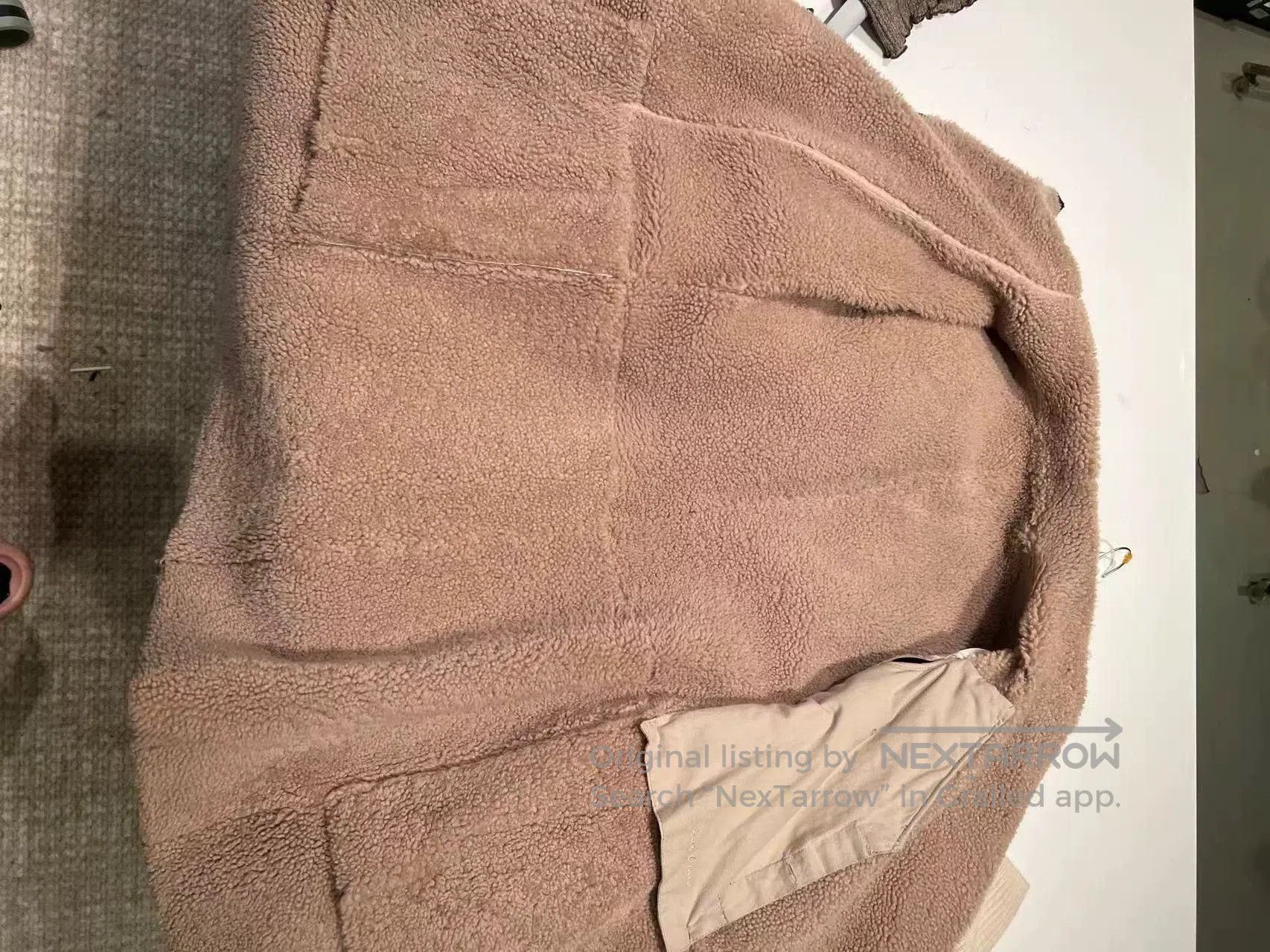 Rick Owens Brown Leather Coat with Shearling Collar XS. Size US XS / EU 42 / 0 - 3 Thumbnail
