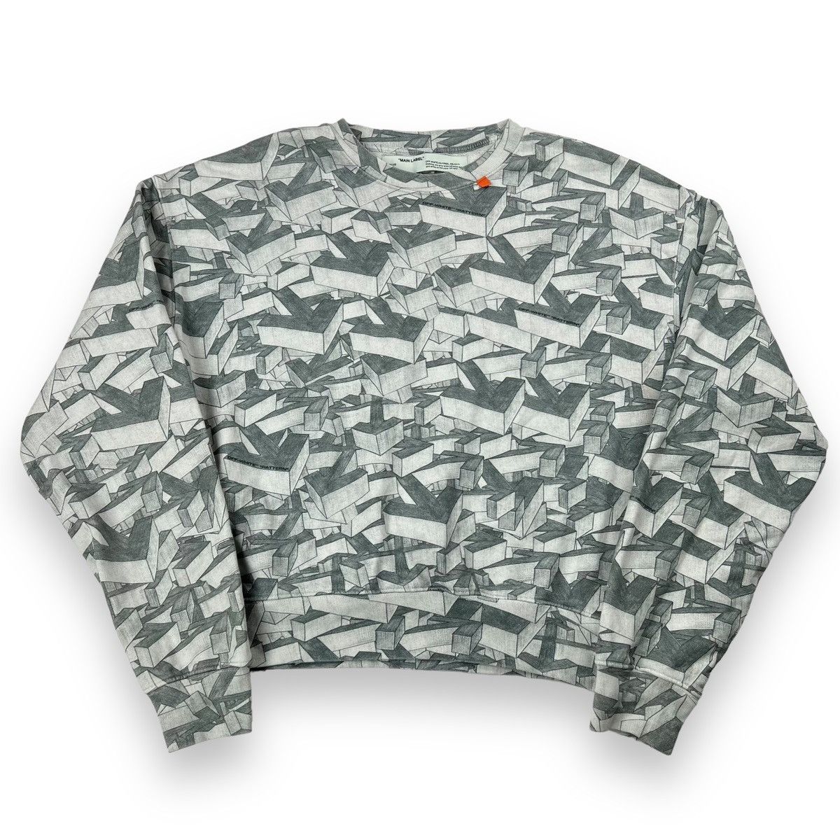 Off-White Off-White Multi Arrows Grey Sweatshirt Size US L / EU 52-54 / 3 - 2 Thumbnail