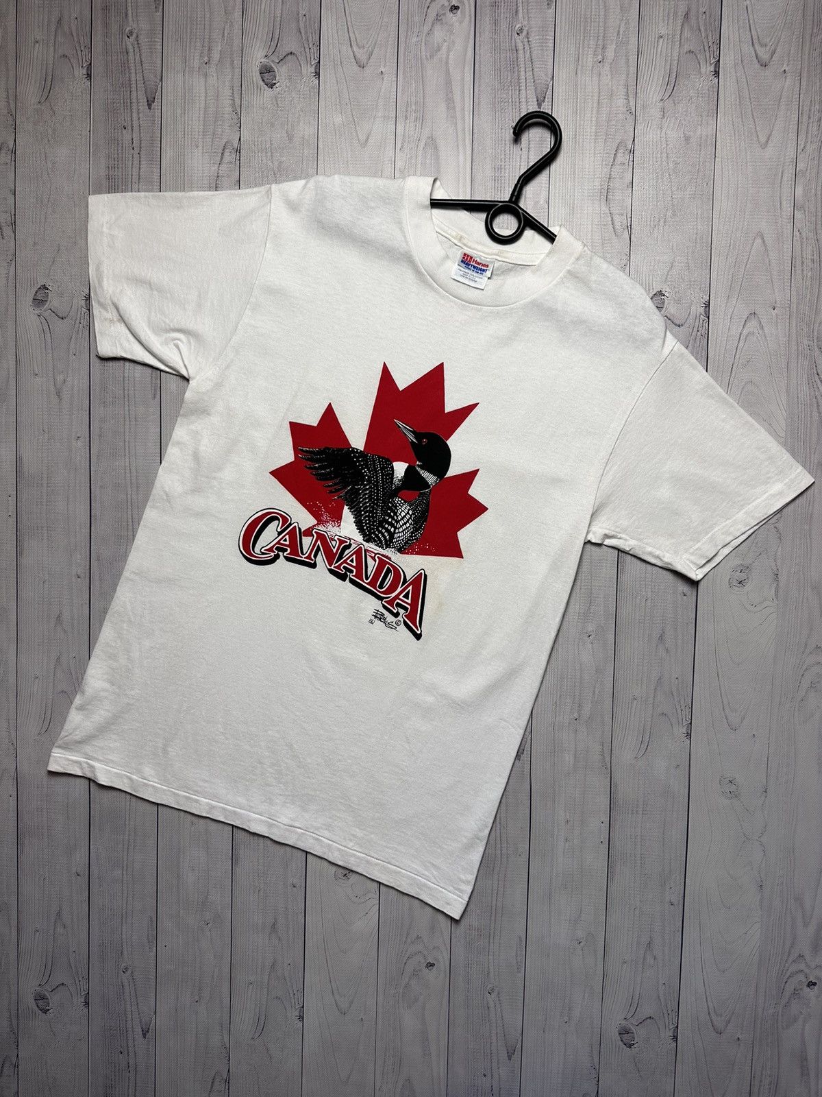 Vintage Canada tee big logo dug made in USA size M rare