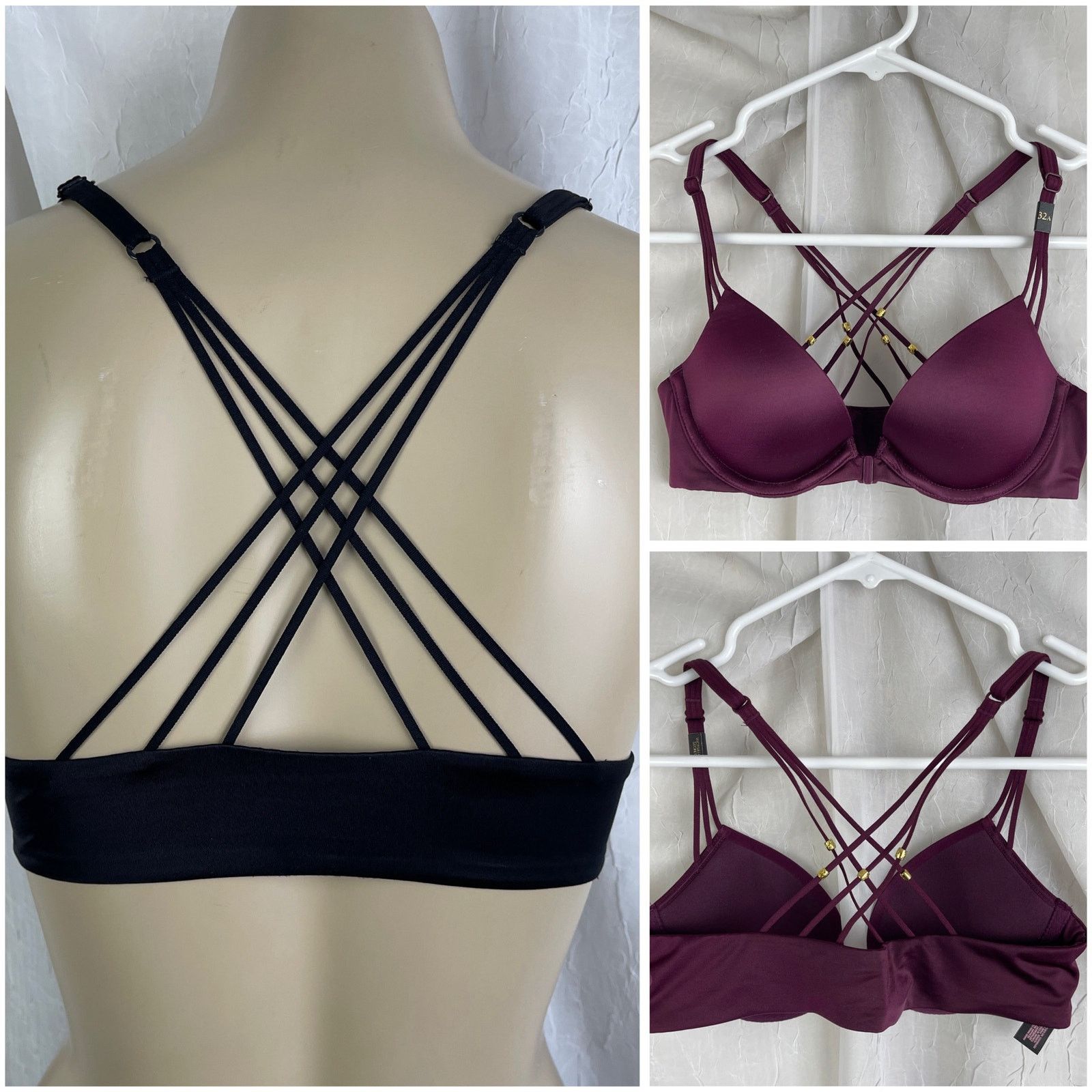 Victoria's Secret Victoria’s Secret Very Sexy Push Up Purple Gold 32 A NWT Size ONE SIZE - 1 Thumbnail