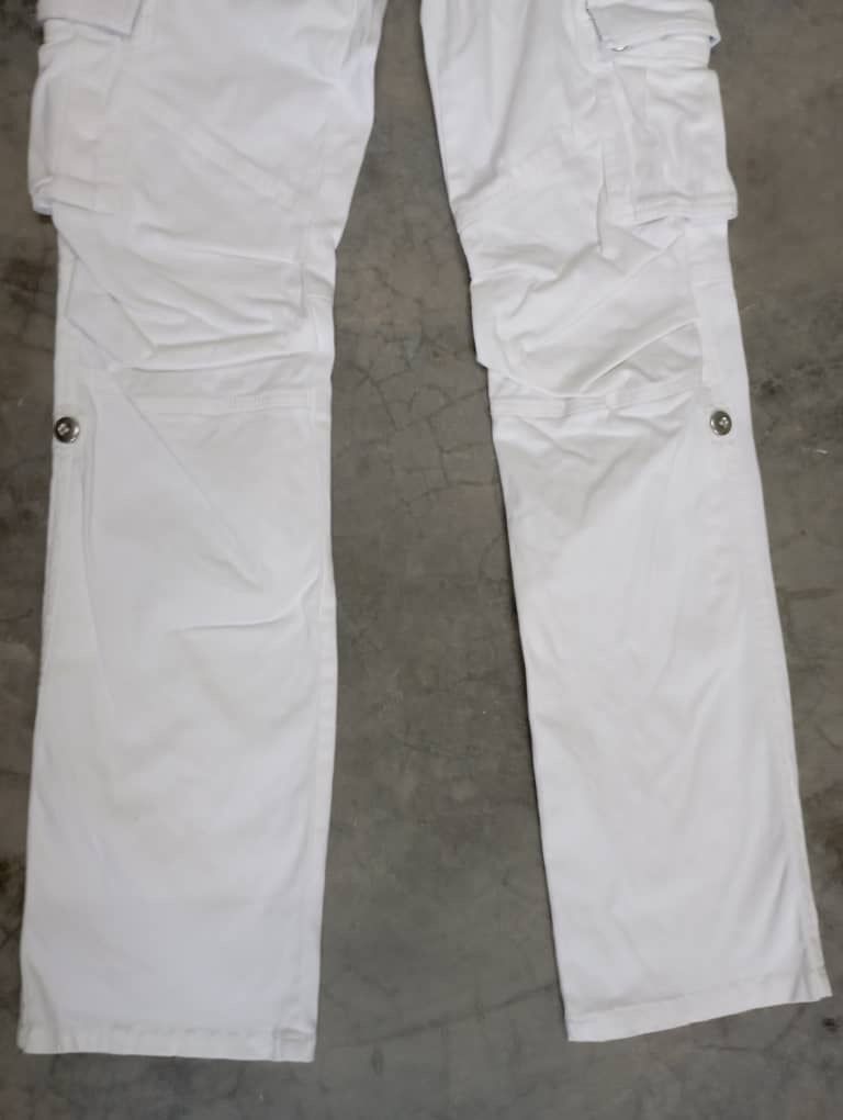 Tete Homme Like New Japan White Cargo Multi pocket Lyric Pant Size US 30 / EU 46 - 4 Thumbnail