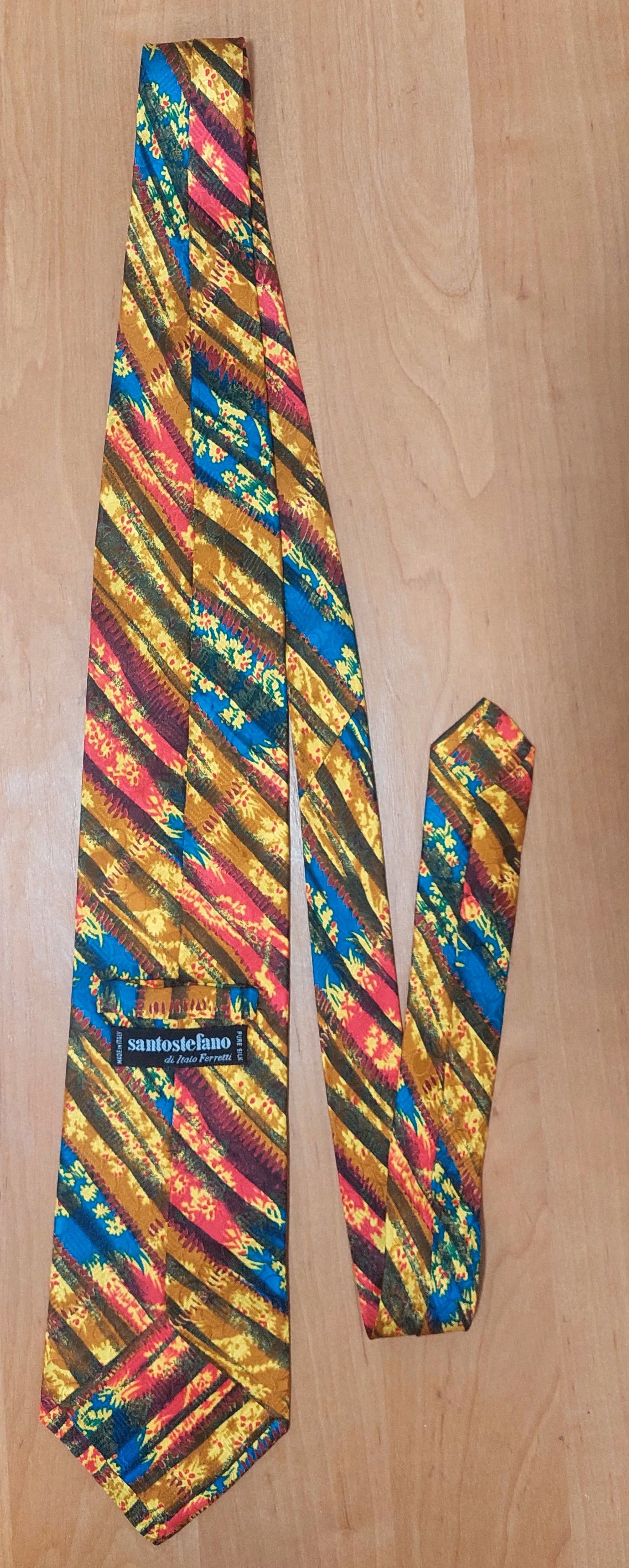 Santostefano Santostefano Italo Ferretti Silk Tie Multicolor Pattern Size ONE SIZE - 3 Thumbnail