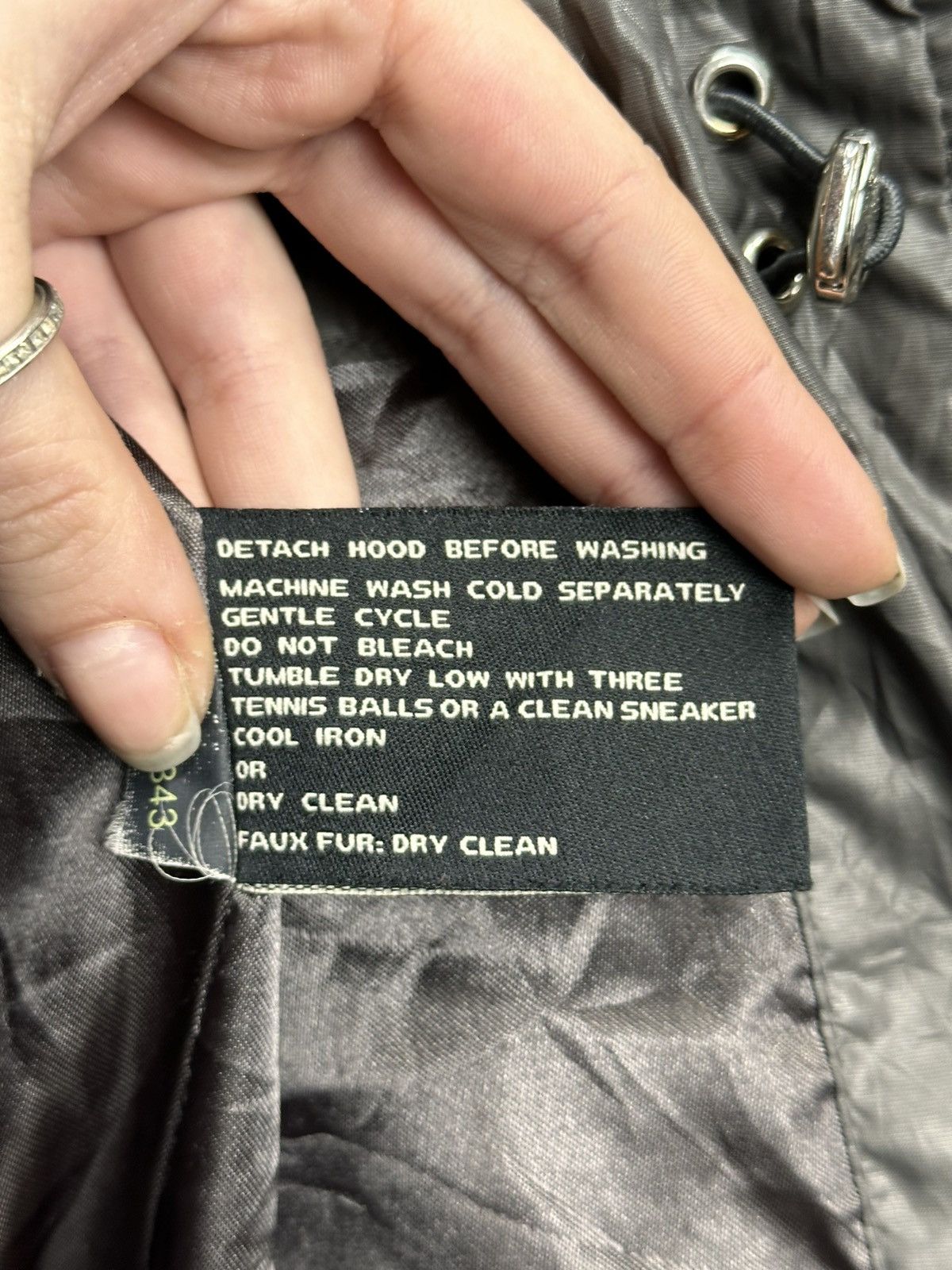 Miss Sixty Vintage Japan Military Fur Hood Jacket Y2K Utility Cropped Size S / US 4 / IT 40 - 8 Thumbnail
