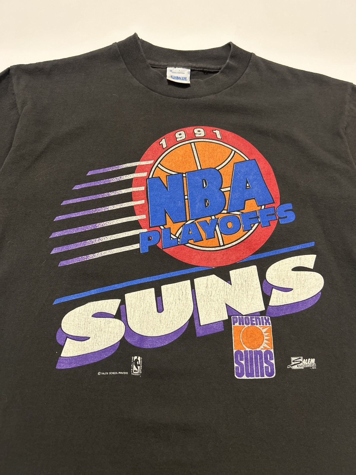 Salem Sportswear Vintage 1991 Phoenix Suns NBA Playoffs Salem Sportswear Tee Size US M / EU 48-50 / 2 - 2 Thumbnail