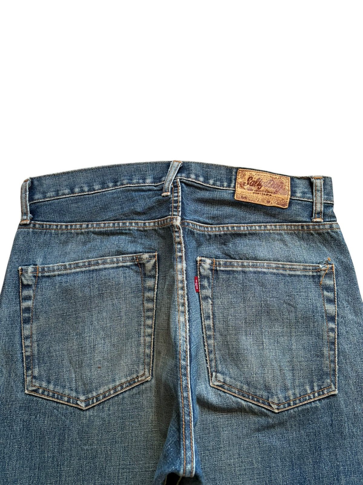 Japanese Brand Vintage Japanese Salty Dog Selvedge Mud Wash Baggy Jeans Size US 33 - 9 Thumbnail