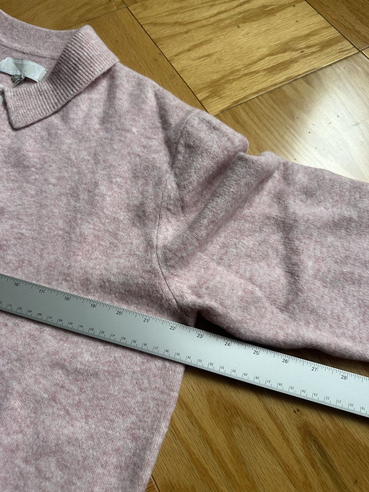Kith BOUCLE HARMON RUGBY PULLOVER SWEATER (FRENCH PINK), SZ MED Size US M / EU 48-50 / 2 - 2 Thumbnail