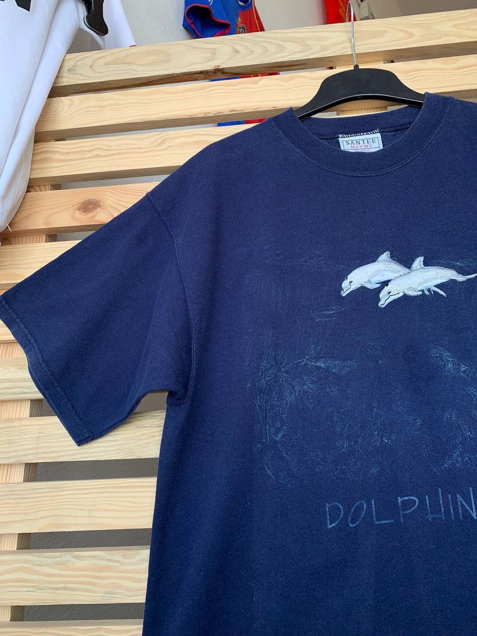 Vintage Vintage 90s Santee Oversized Tee Shirt Dolphins Made In USA Size US L / EU 52-54 / 3 - 2 Thumbnail
