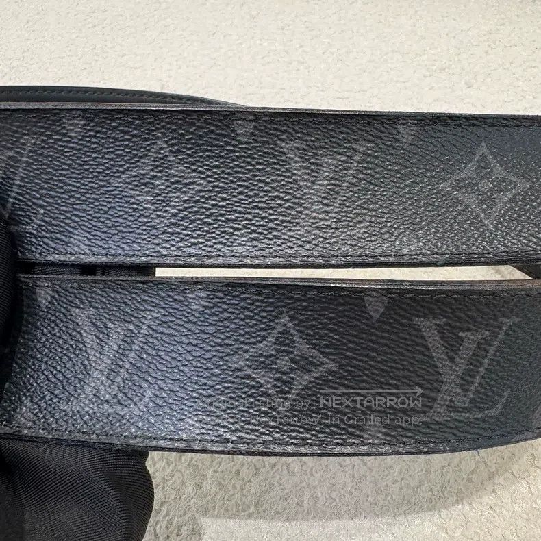 Louis Vuitton Louis Vuitton Classic Black Flower Belt Size ONE SIZE - 4 Thumbnail