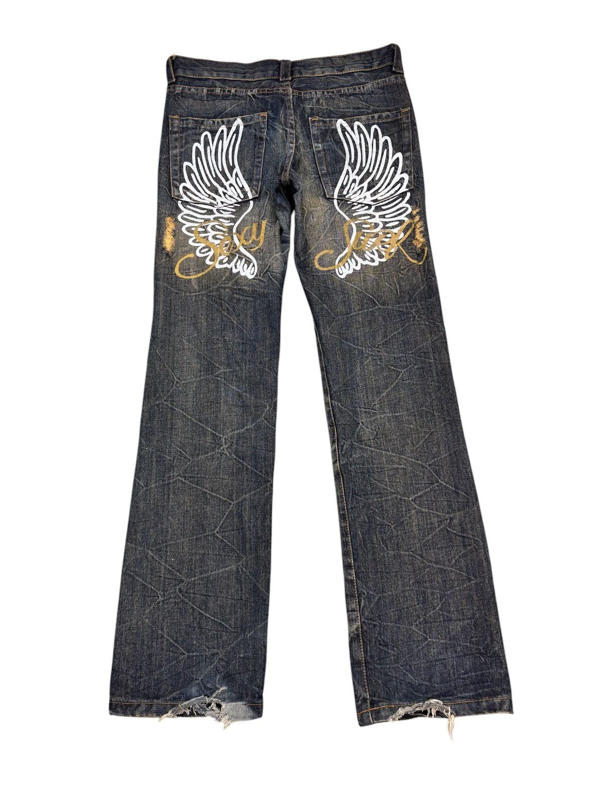 14th Addiction K.U.I Distressed Denim. S0384 Size US 32 / EU 48 - 1 Thumbnail