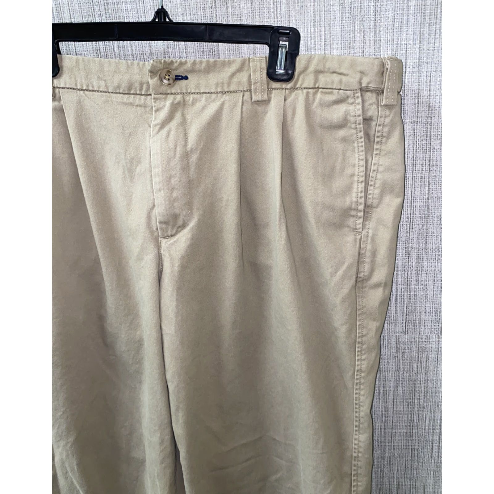 CO Duluth Mens Beige Cotton Casual Pants 38 x 34 Regular Flat Front Inseam 33 Mens Pants Casual Beige Cotton Duluth Shopping Size US 38 / EU 54 - 2 Thumbnail