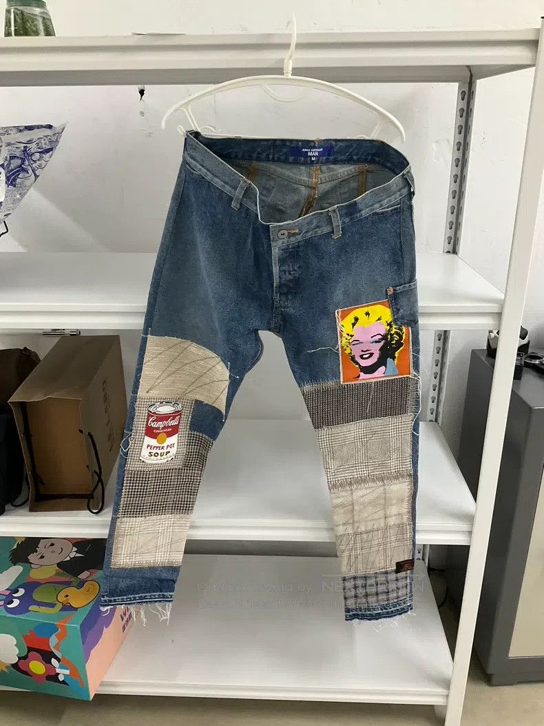 Junya Watanabe size M Patchwork Denim Pants