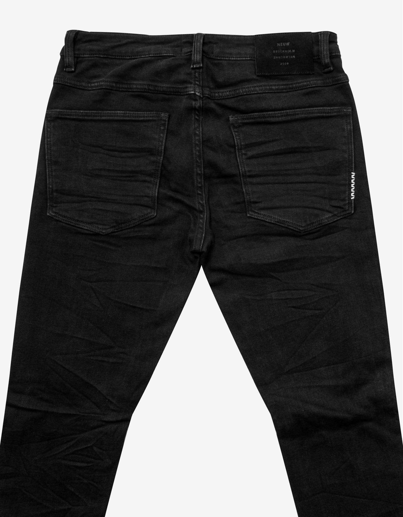 NEUW Denim Rebel Skinny Friction Distressed Black Jeans Size US 32 / EU 48 - 4 Thumbnail