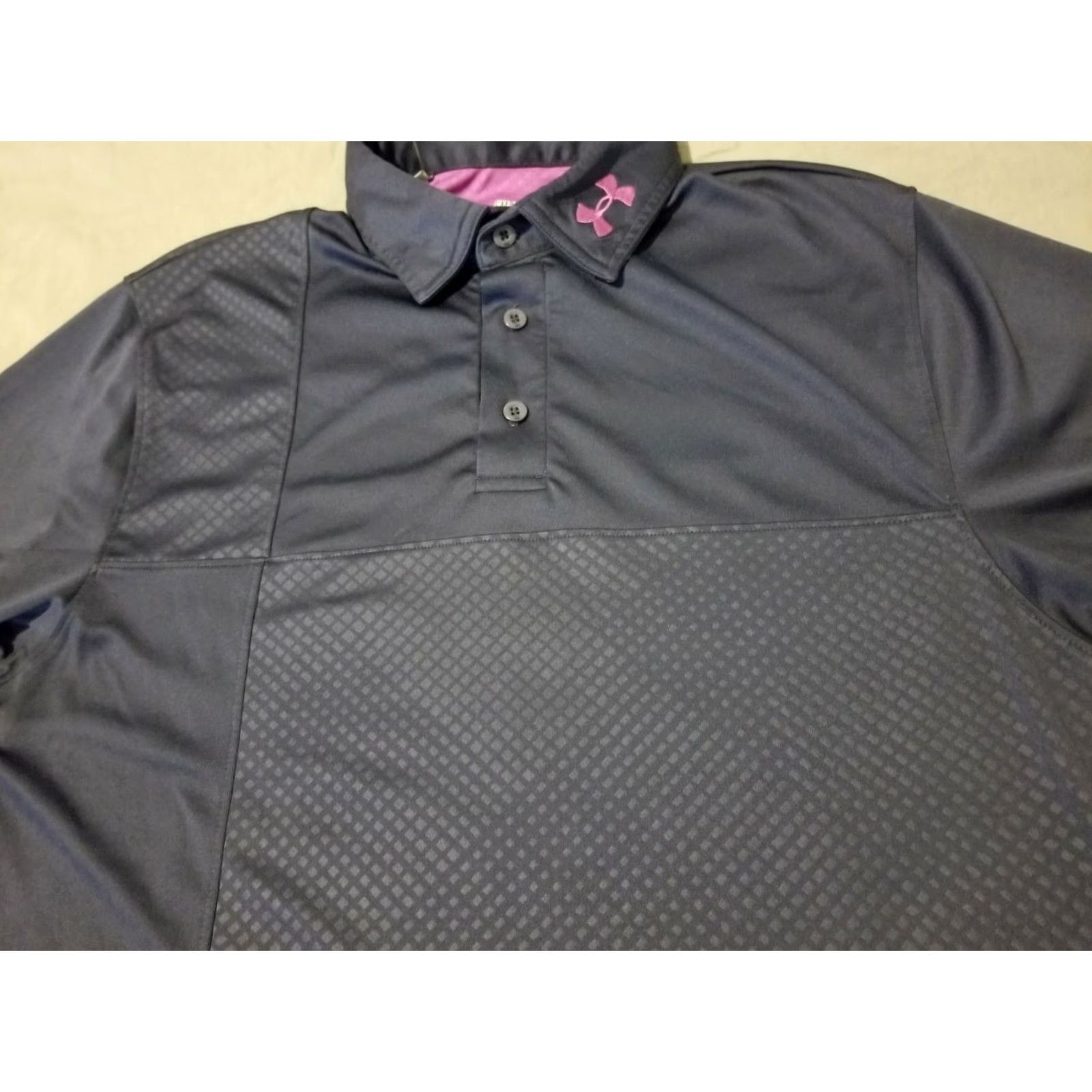 Under Armour Under Armour Polo Shirt Mens S Small Navy Blue Athletic Gym Workout Shirt Size US S / EU 44-46 / 1 - 5 Thumbnail