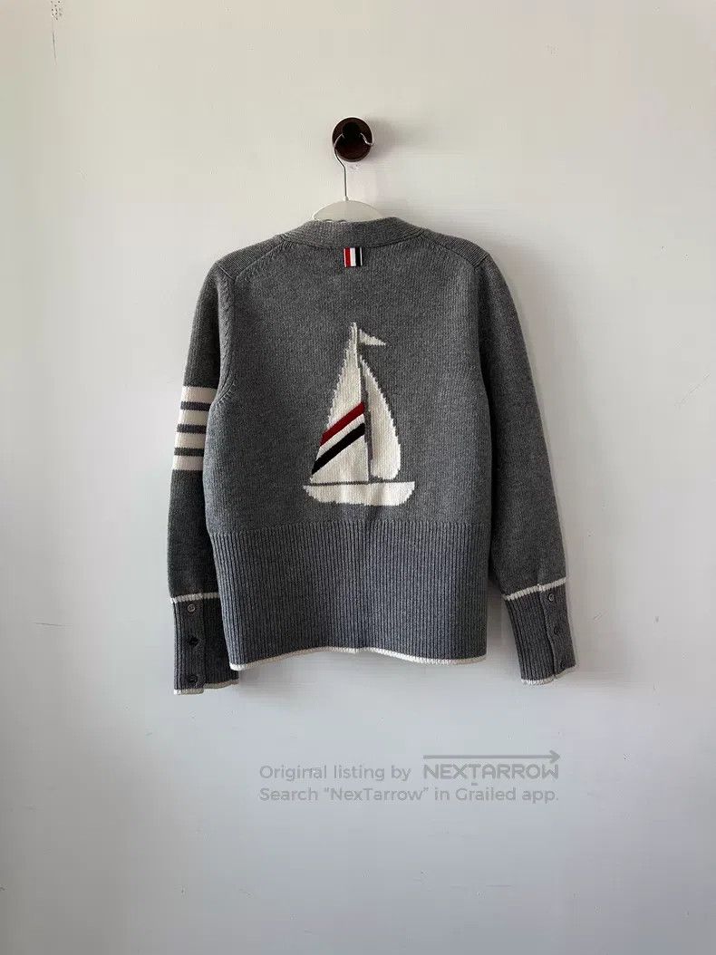 Thom Browne Thom Browne Nautical wool cardigan Size US XXS / EU 40 - 2 Thumbnail