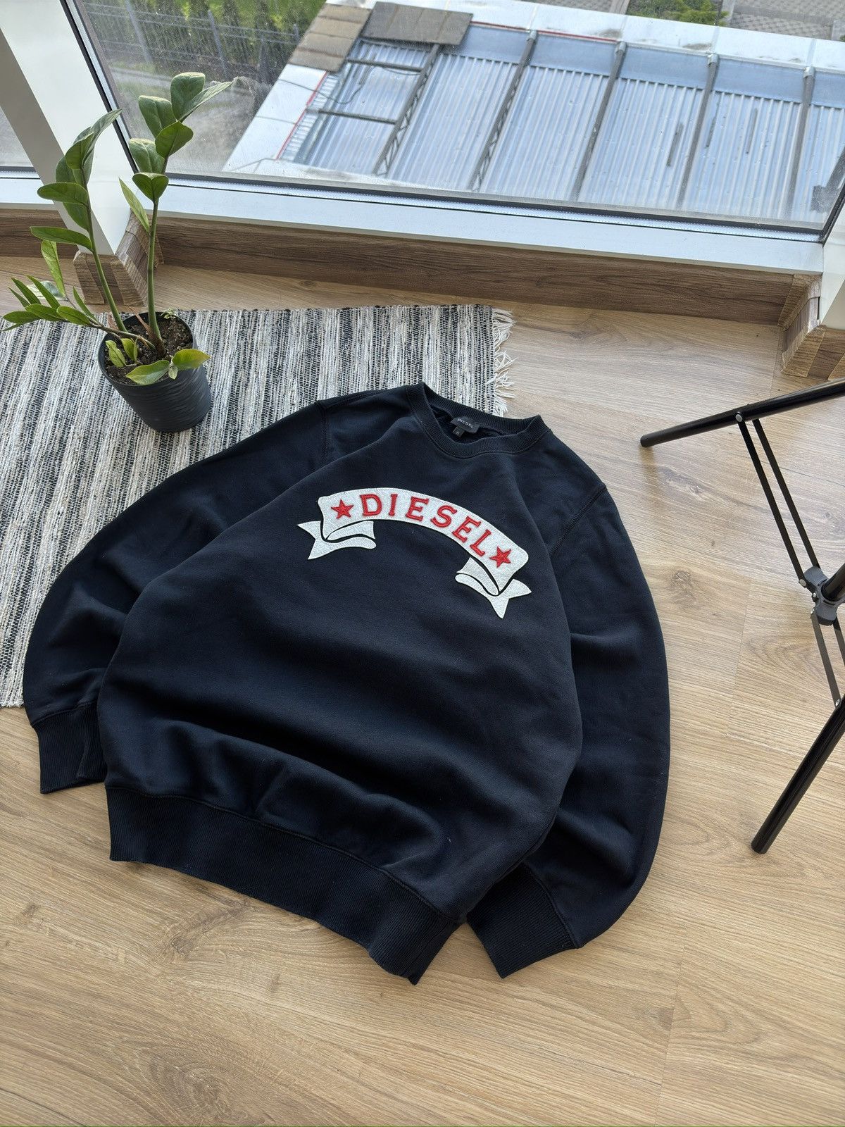 Diesel × Vintage Vintage Diesel Big logo Y2K Sweatshirt Size US S / EU 44-46 / 1 - 2 Thumbnail