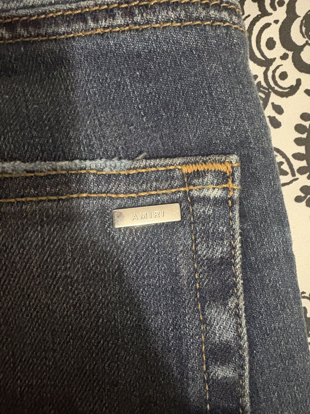 Amiri Amiri Mx1 Dark Indigo Jeans Size US 31 - 7 Thumbnail