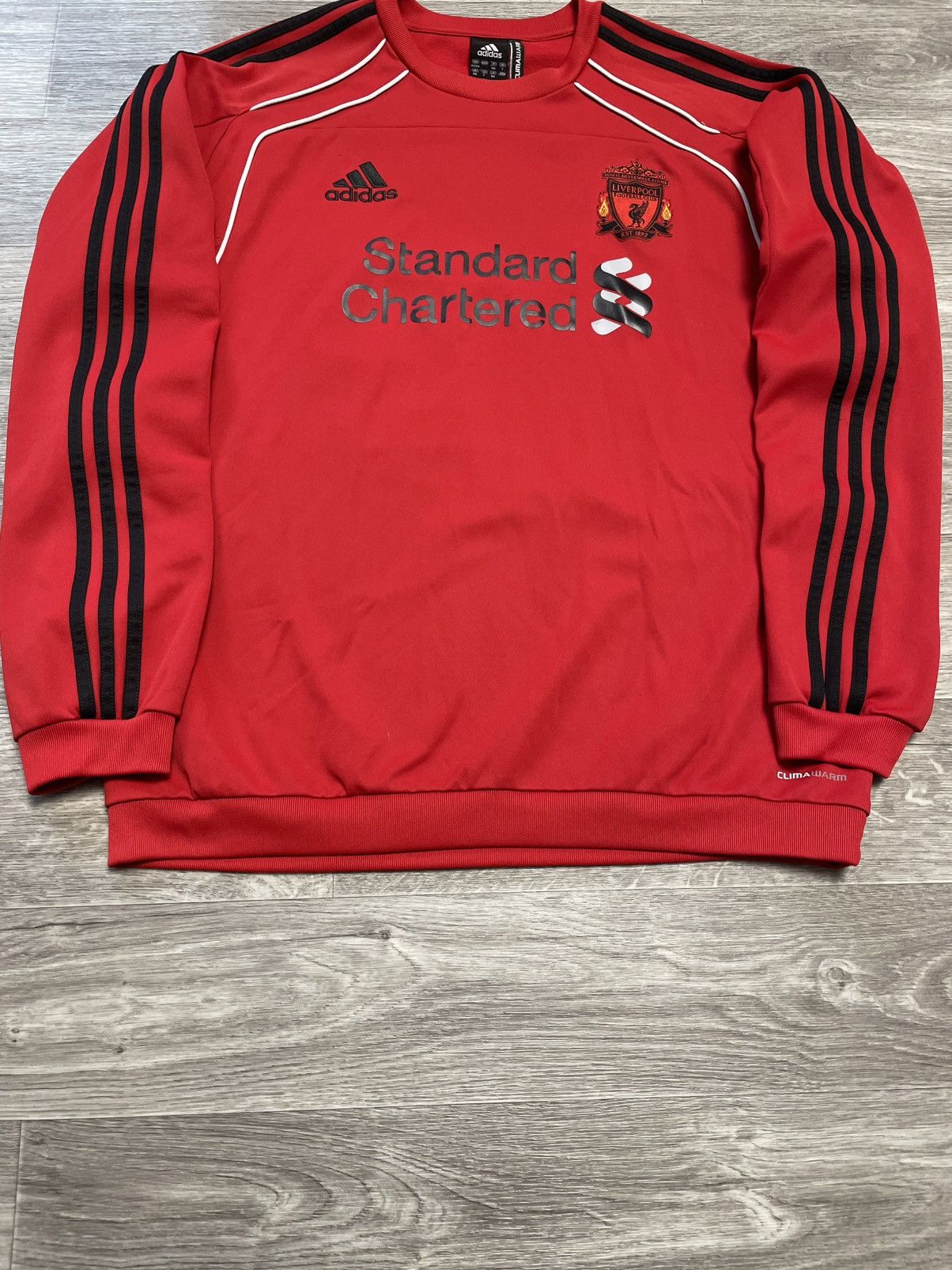 Adidas Vintage Adidas Liverpool 2010/2011 Soccer Jersey Sweatshirt Size US XL / EU 56 / 4 - 3 Thumbnail