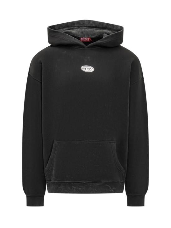 Diesel DIESEL Men Hoodies A19416 0IPAC 900 Black Size US L / EU 52-54 / 3 - 1 Thumbnail