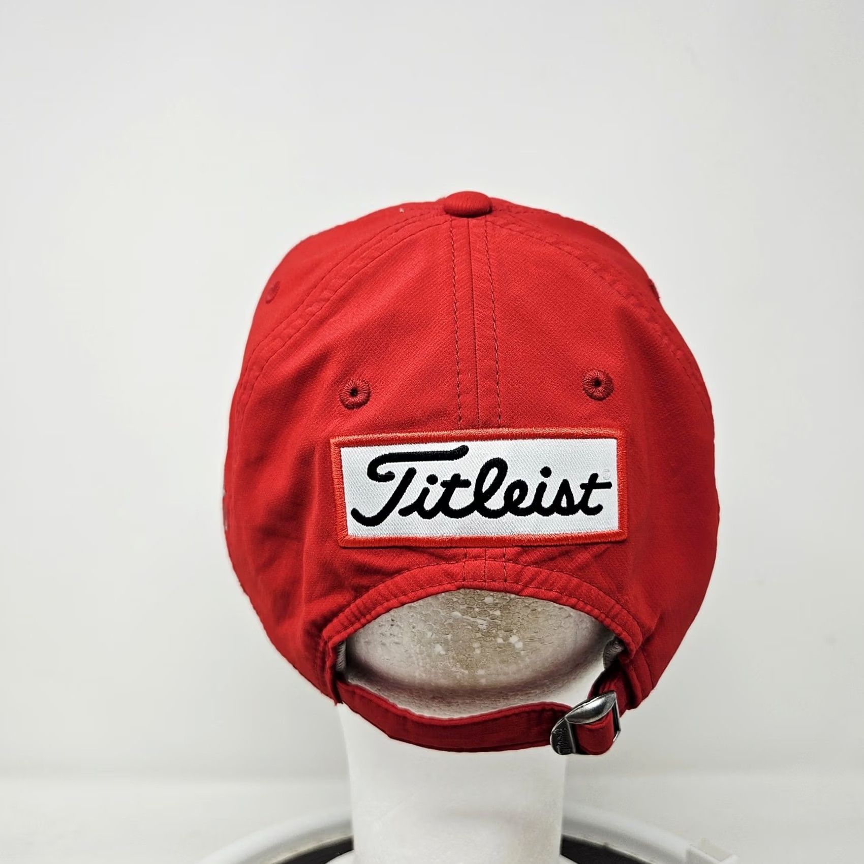 Titleist Titleist Hat Cap Baseball Strap Back One Size Red Gray Mens Pro V1 Golf Logo Size ONE SIZE - 4 Thumbnail