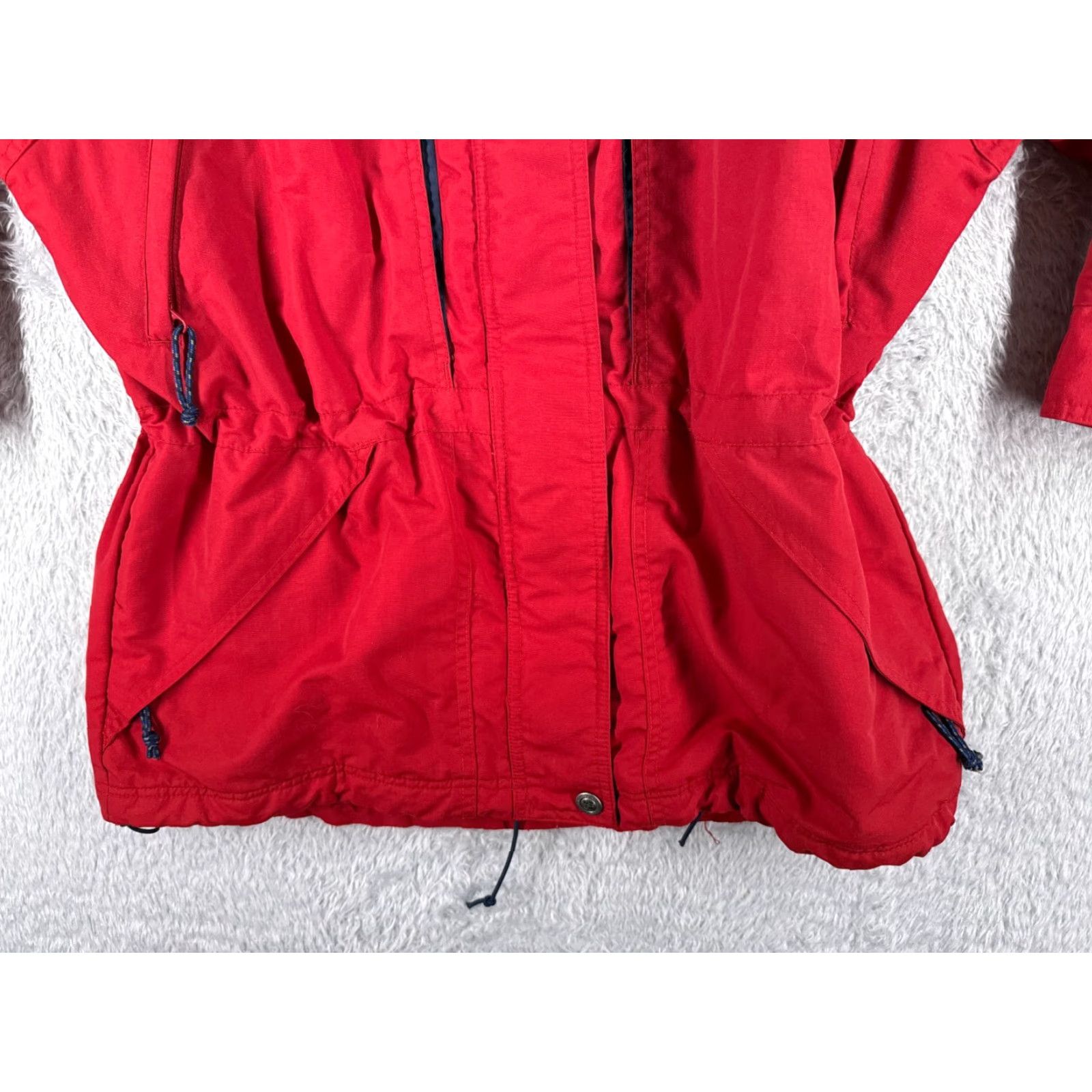 Vintage VINTAGE Columbia Jacket Womens M Red Full Zip Jacket Columbia Windbreaker Hooded Lightweight Pockets Mens? Girls? Wait. Size M / US 6-8 / IT 42-44 - 5 Thumbnail