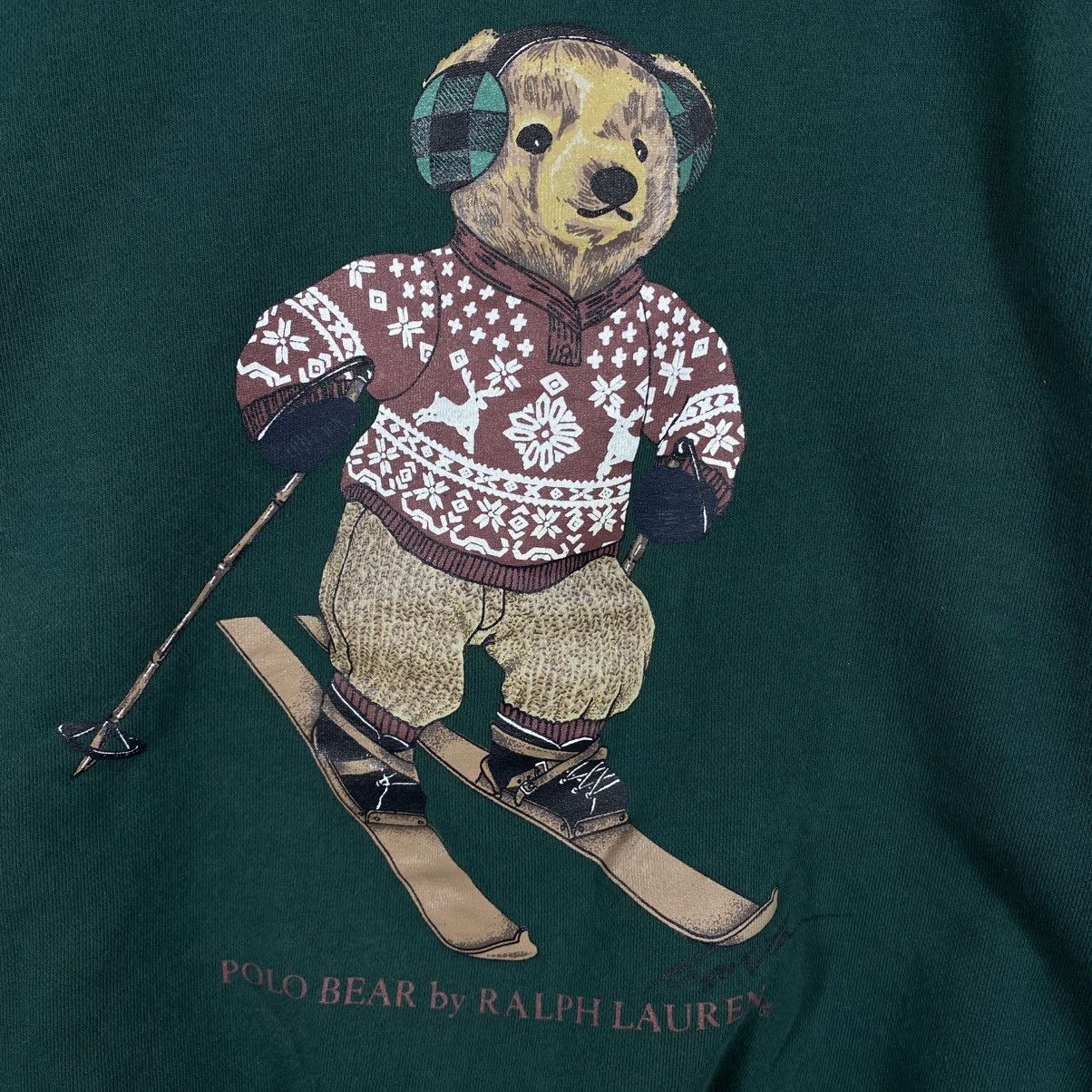 Polo Ralph Lauren Vintage 90's POLO RALPH LAUREN Polo Bear Ski Sweatshirt Size US M / EU 48-50 / 2 - 2 Thumbnail