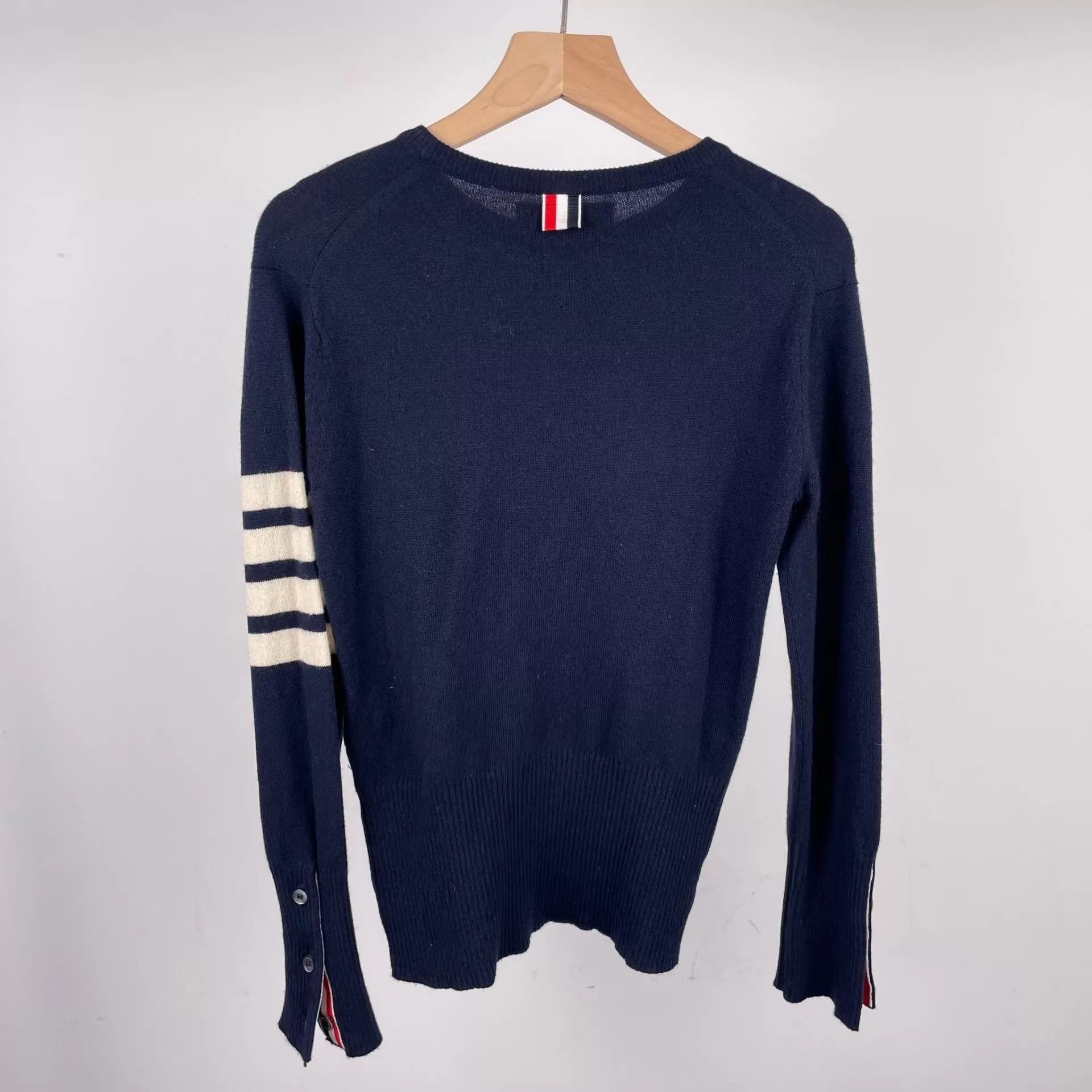 Thom Browne TB Cashmere Blue Pullover 40 Size S / US 4 / IT 40 - 2 Thumbnail