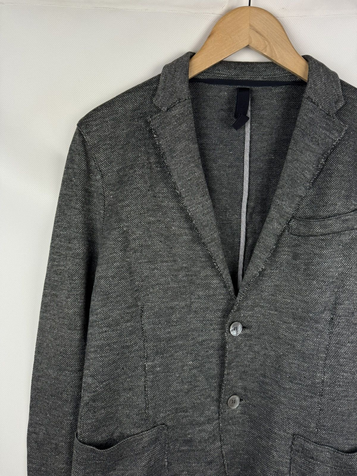 Harris Wharf London Harris Wharf London Cotton / Linen Unlined Blazer Jacket Size 38R - 4 Thumbnail