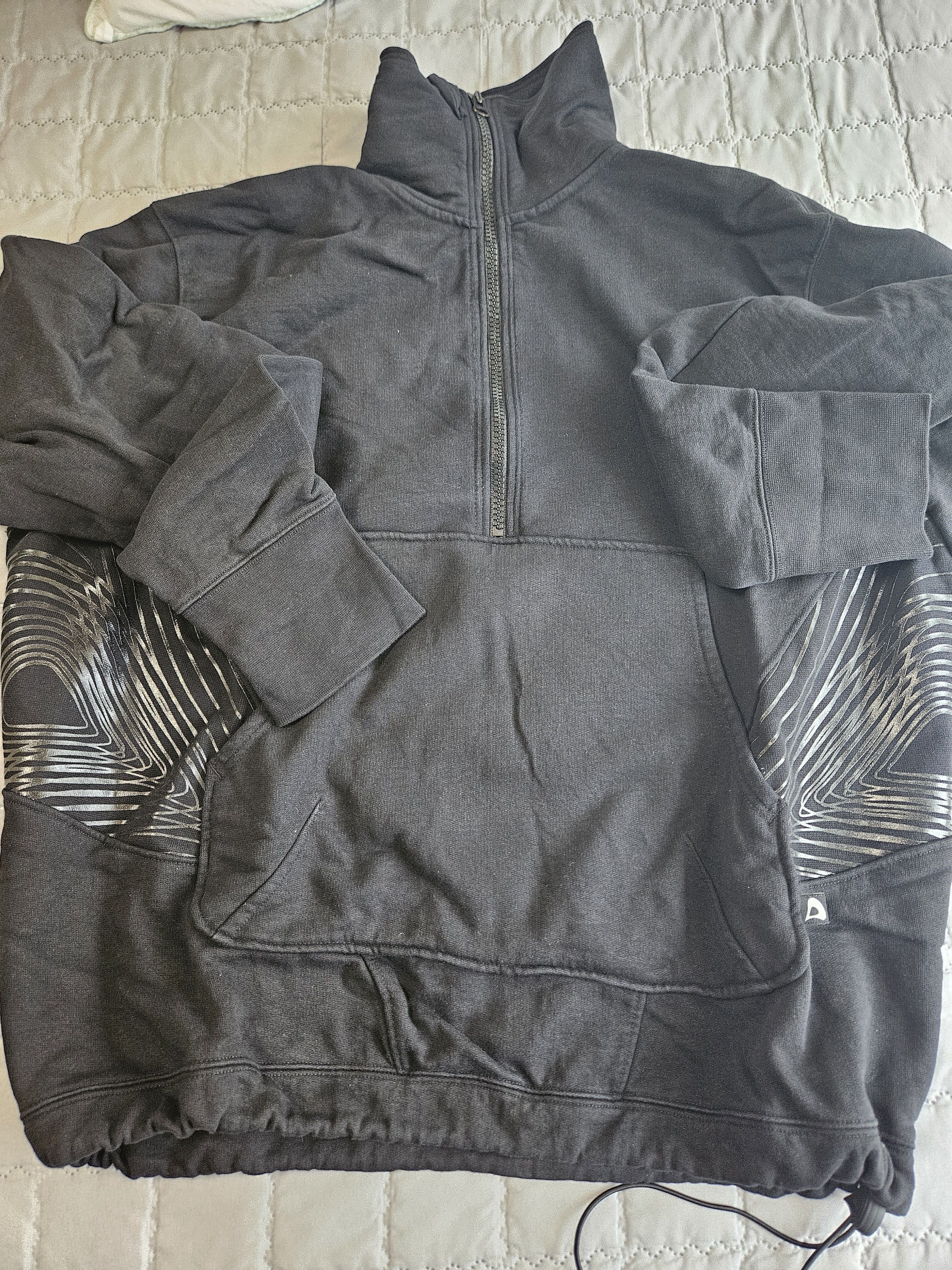 image of Affix Works x Kiko Kostadinov Affix Half Zip Up in Black, Men's (Size Small)