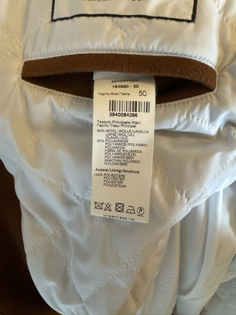 MSGM MSGM University of Causality Milano Brown Wool Bomber Size US M / EU 48-50 / 2 - 9 Thumbnail