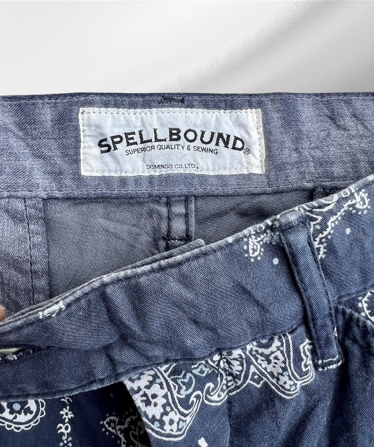 Japanese Brand × Kapital × Spellbound Vintage Spellbound DMG Japan Bandana Navy Mens Size US 30 / EU 46 - 8 Thumbnail