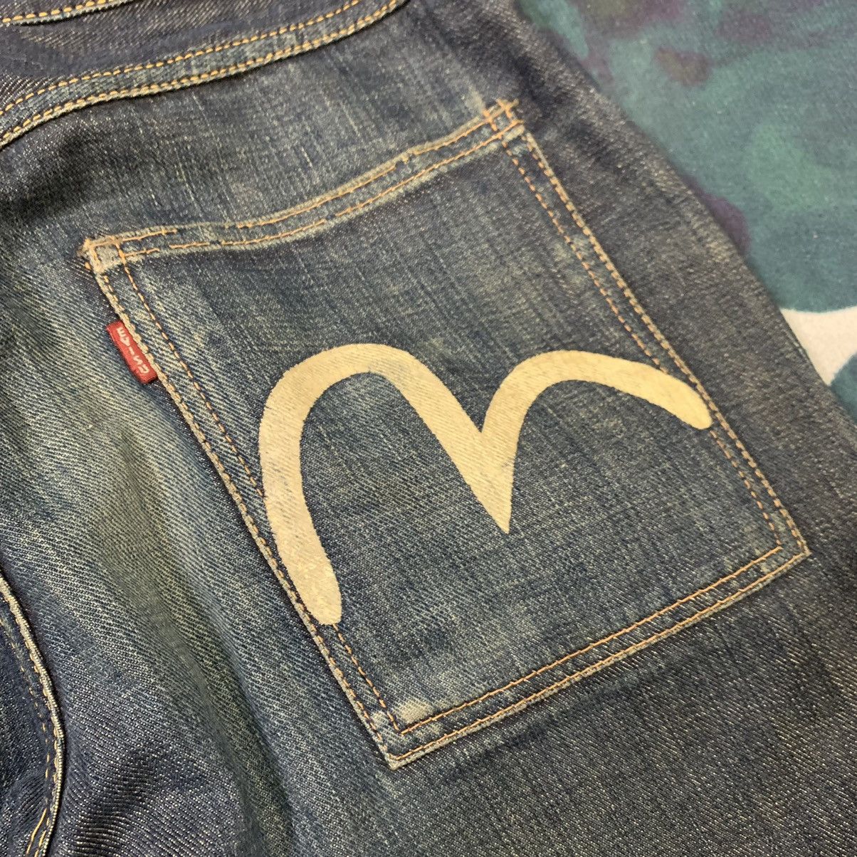 Evisu Vintage Fading Evisu Bush Pants Jeans White Paint Seagull Size US 30 / EU 46 - 5 Thumbnail