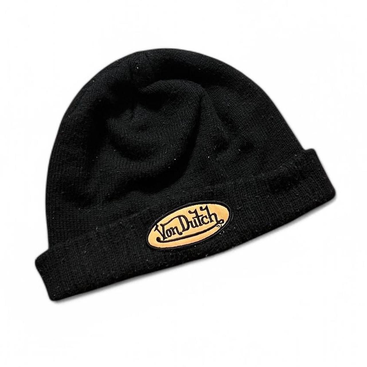 Von Dutch Von Dutch Black and Tan Beanie Size ONE SIZE - 1 Thumbnail