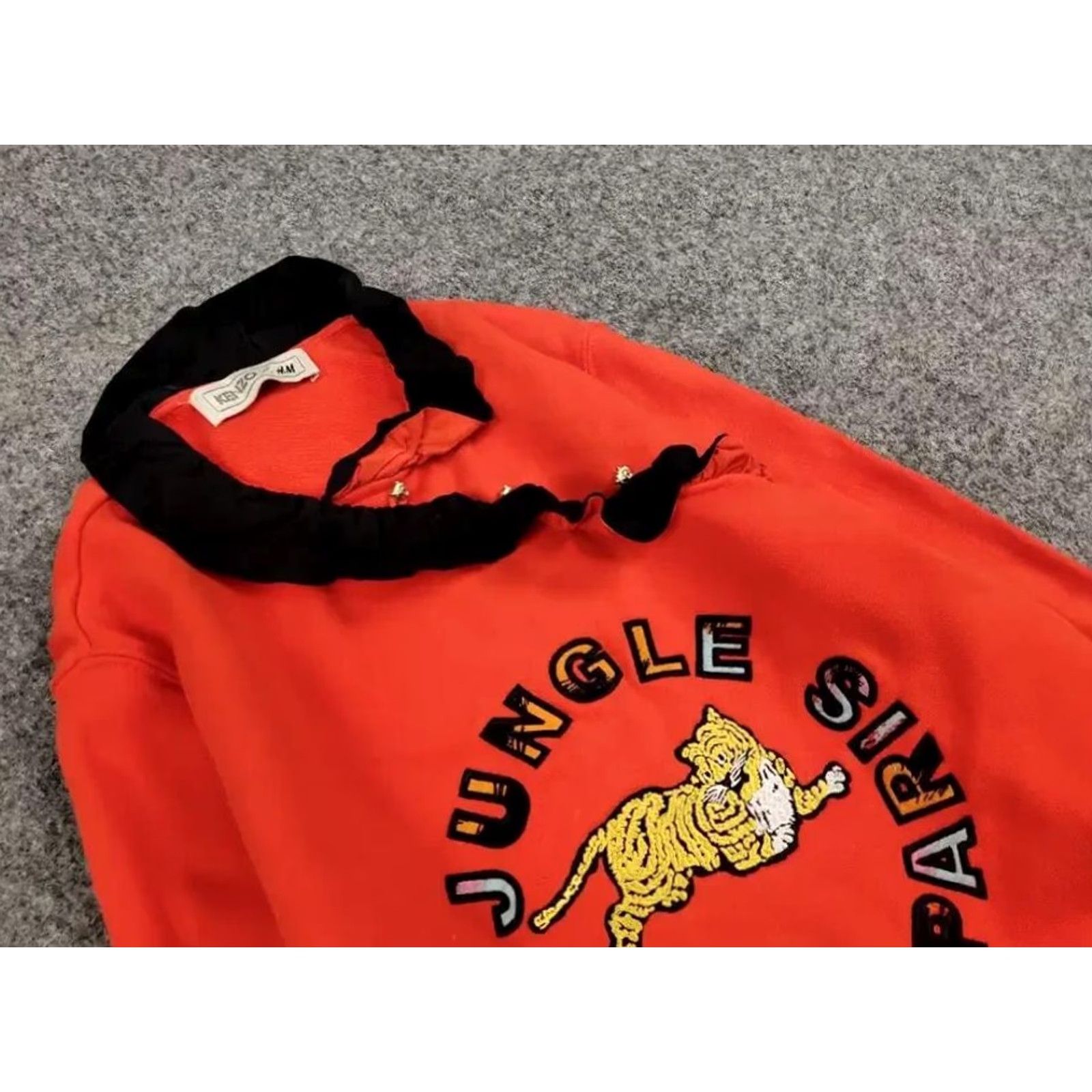 Kenzo KENZO x H&M Sweatshirt Women's Orange Logo Jungle Paris Big Logo Crew Neck Long Sleeve M Vintage No Size M / US 6-8 / IT 42-44 - 6 Thumbnail