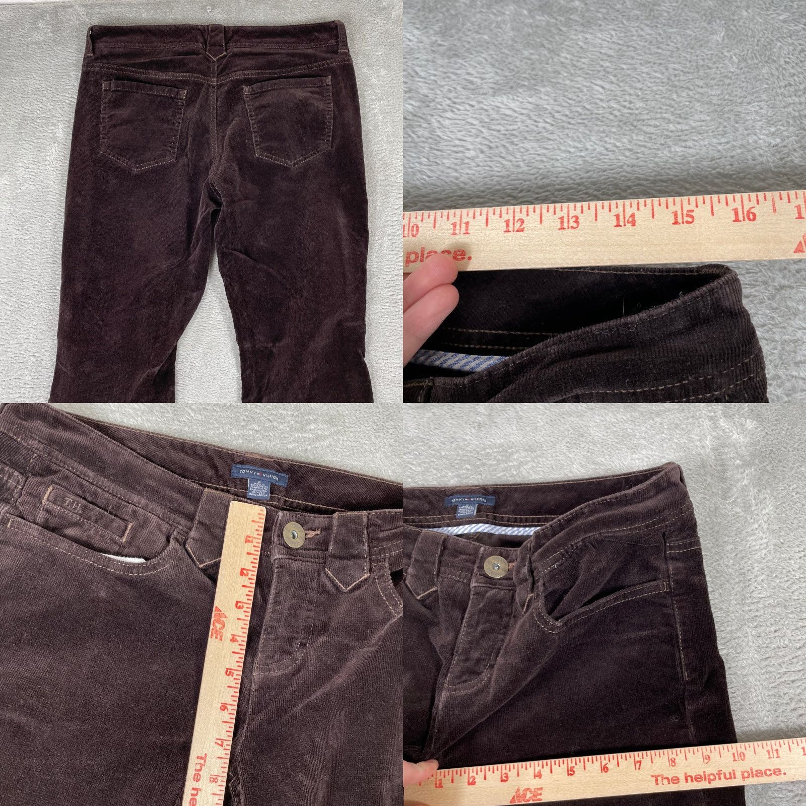 Tommy Hilfiger VINTAGE Tommy Hilfiger Corduroy Pants Womens 8 Brown Bootcut Y2K Preppy Jeans Pants Women Brown Bootcut 90s 2000s Mens? Wait. Size 30" / US 8 / IT 44 - 8 Thumbnail