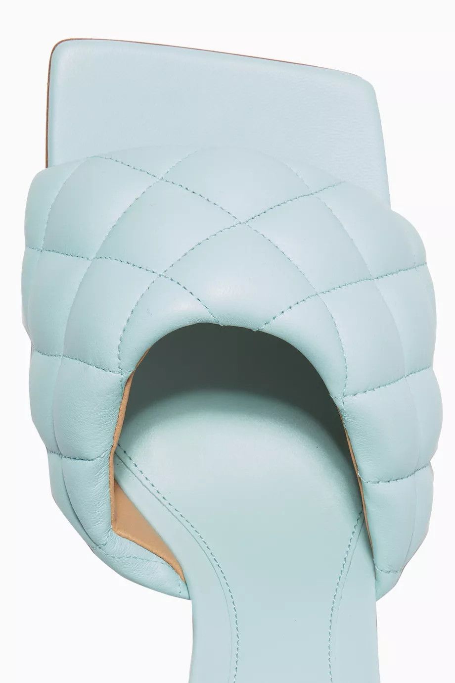 Bottega Veneta o1n1vont1224 Padded Sandal Mules in Light Blue Size US 6 / IT 36 - 4 Thumbnail