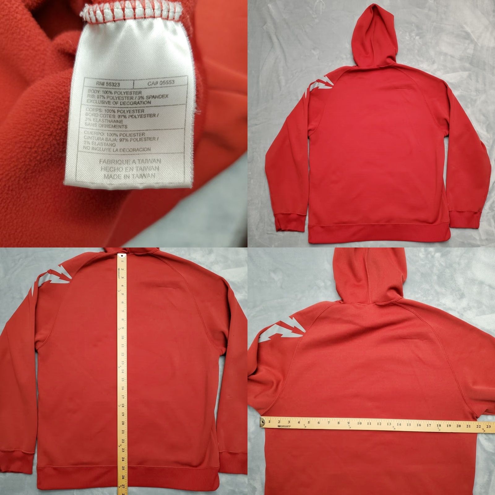 Nike VINTAGE Nike Hoodie Men L Red Kobe Bryant Mamba Center Swoosh Logo Fleece VTG Hooded Logo Pullover Size US L / EU 52-54 / 3 - 8 Thumbnail
