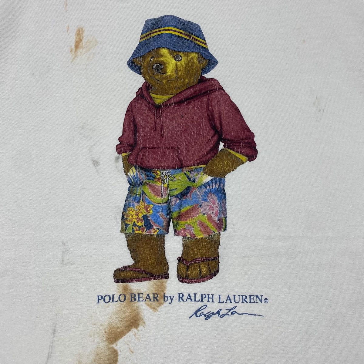 Polo Ralph Lauren × Vintage Vintage 90's POLO BEAR By Ralph Lauren Summer Outfits Tee Size US M / EU 48-50 / 2 - 4 Thumbnail