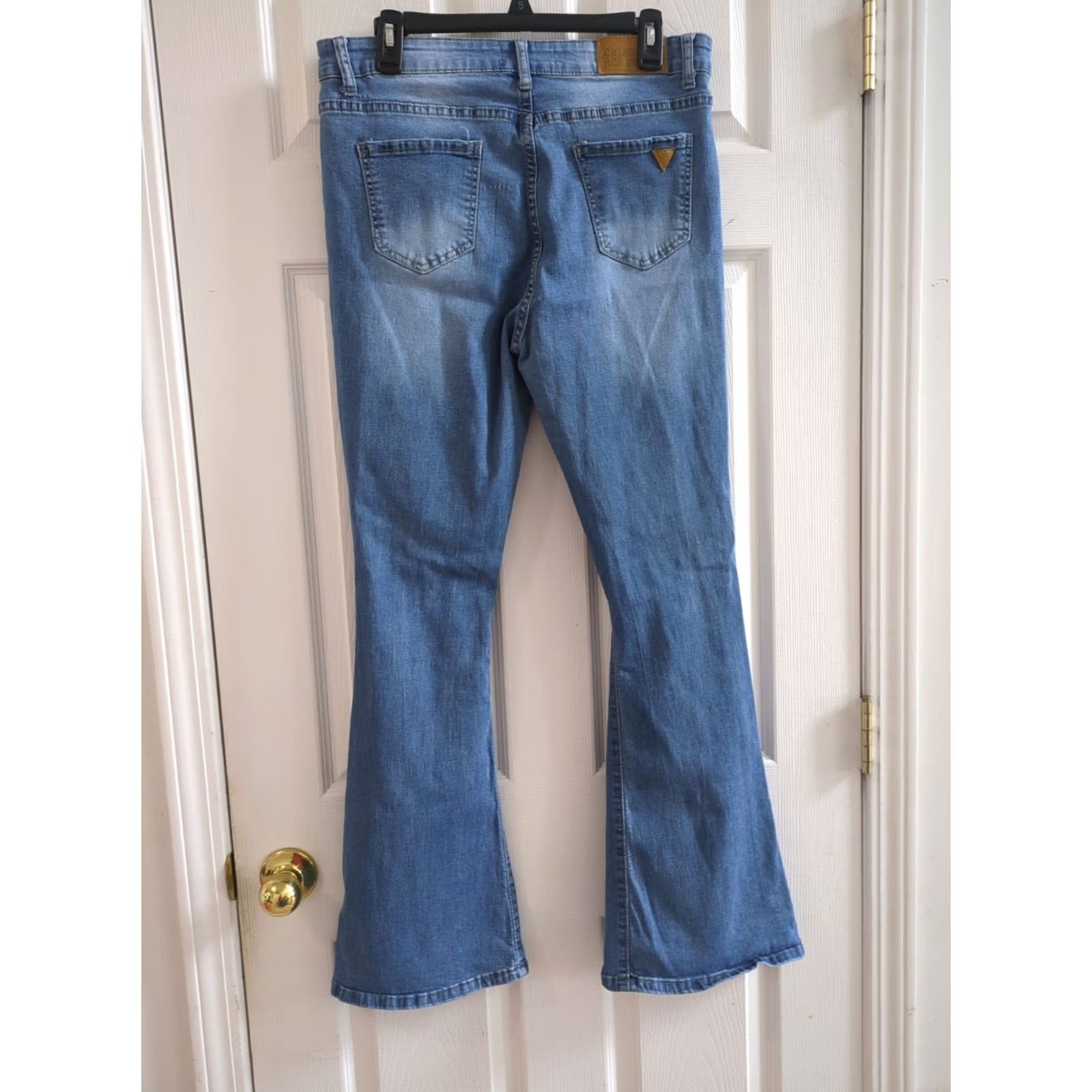 Denime Celebrity Ace Jeans Woman Flared Denim 15/32 Size 15/32 Blue Distressed Regular Women Jeans Size 36" / US 14 / IT 50 - 6 Thumbnail