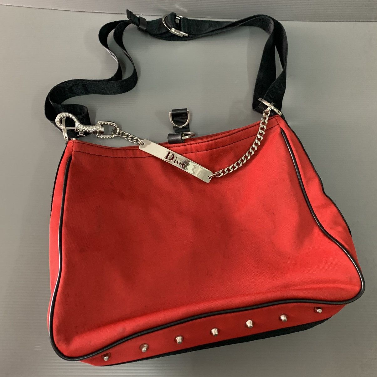 Christian Dior Red Shoulder Bag