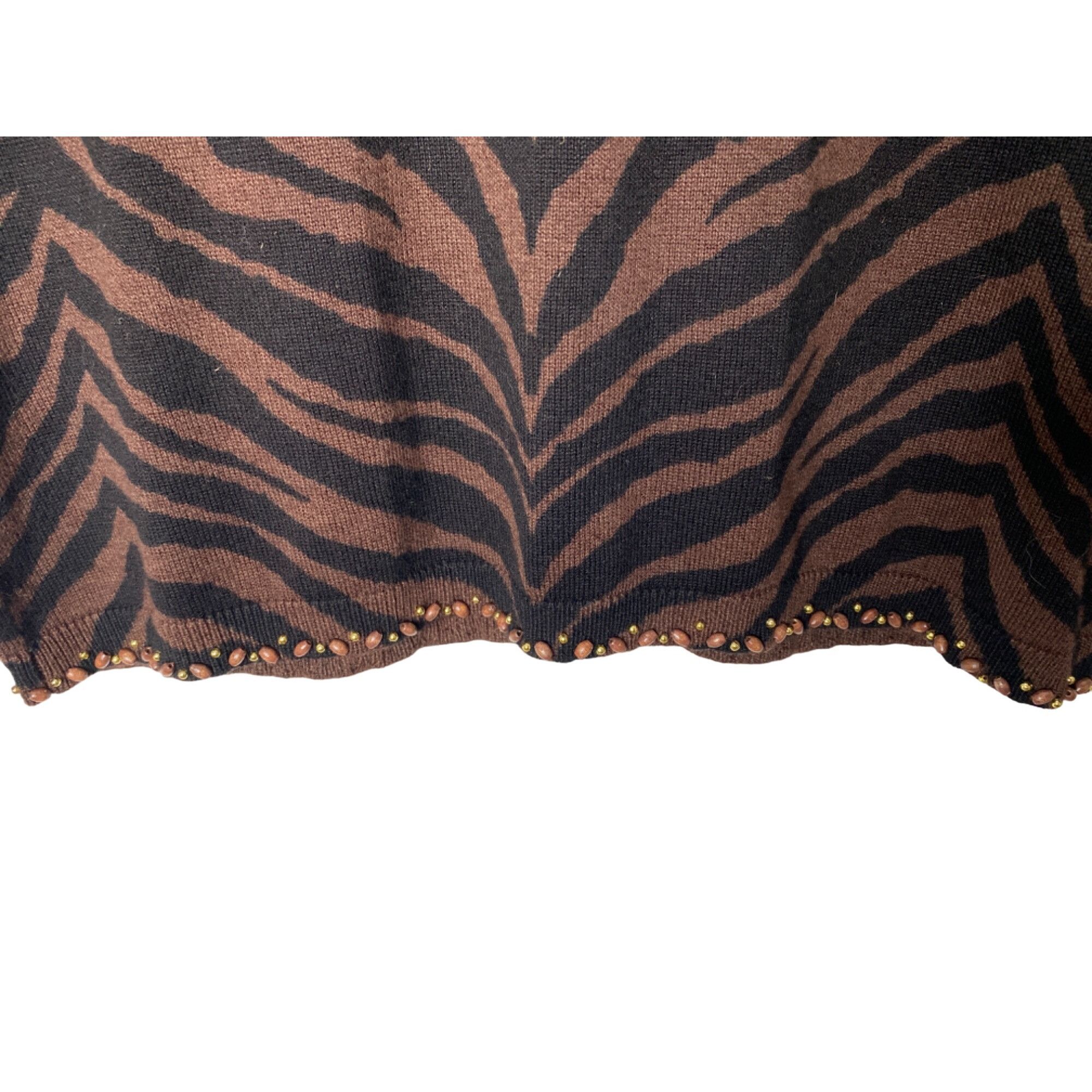 Vintage VINTAGE 90'S/Y2K JUST B WOMEN'S BEADED SEQUIN ANIMAL PRINT C Size S / US 4 / IT 40 - 5 Thumbnail