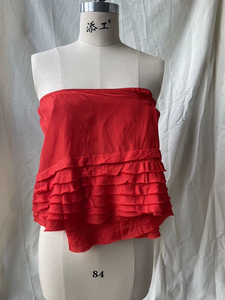 Comme des Garcons Comme des Garcons Red cake hem multi-layer lace one-piece Size M / US 6-8 / IT 42-44 - 8 Thumbnail
