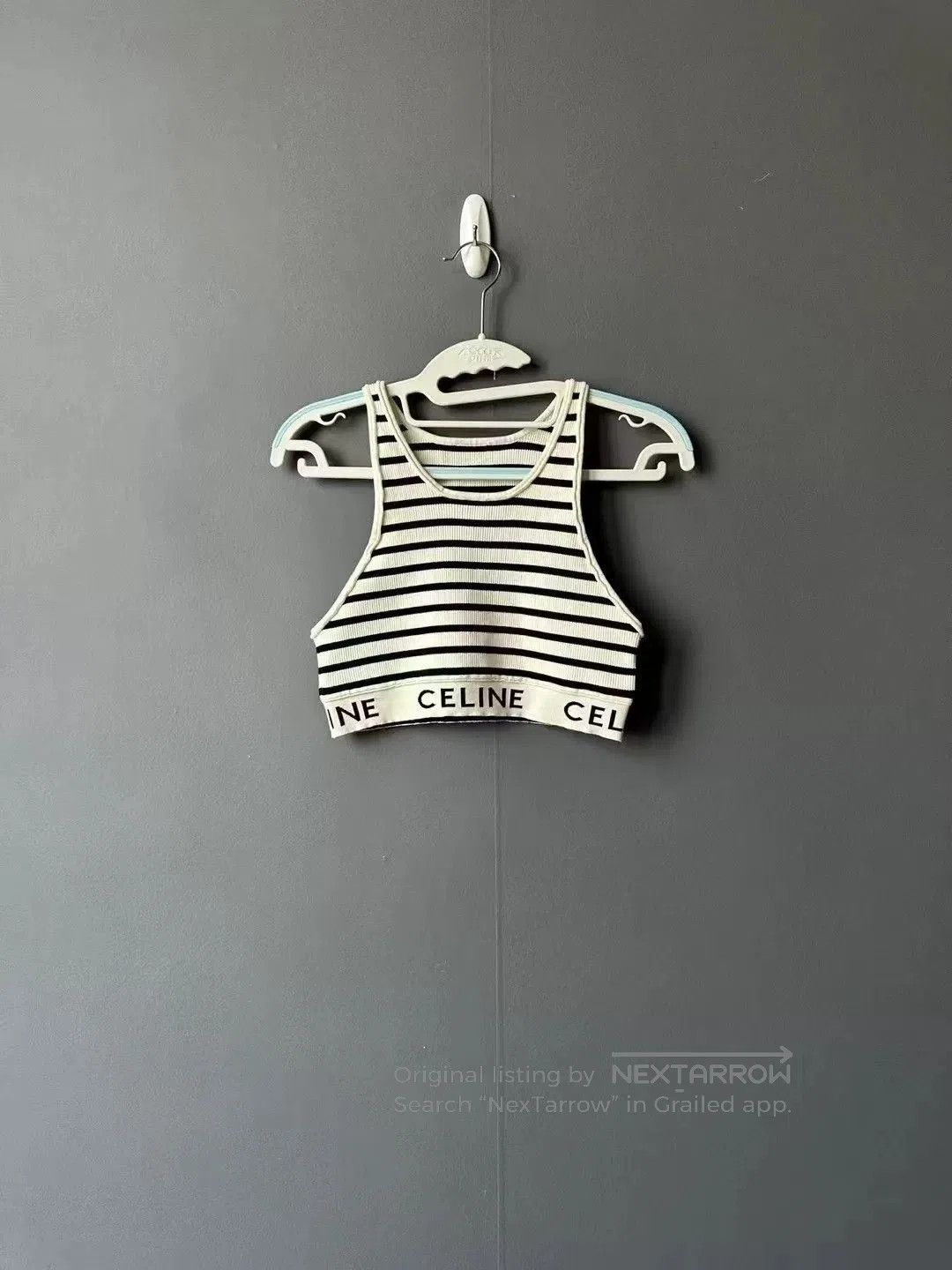 Japanese Brand Celine Striped Knitted Vest. Size M / US 6-8 / IT 42-44 - 1 Thumbnail