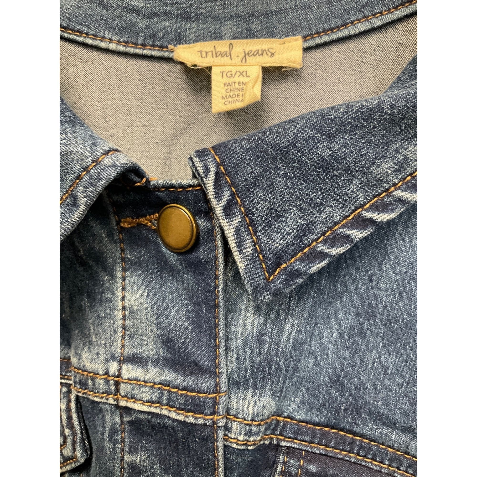 Other Womens Denim Jacket XL By Tribal Jeans Size XL / US 12-14 / IT 48-50 - 6 Thumbnail