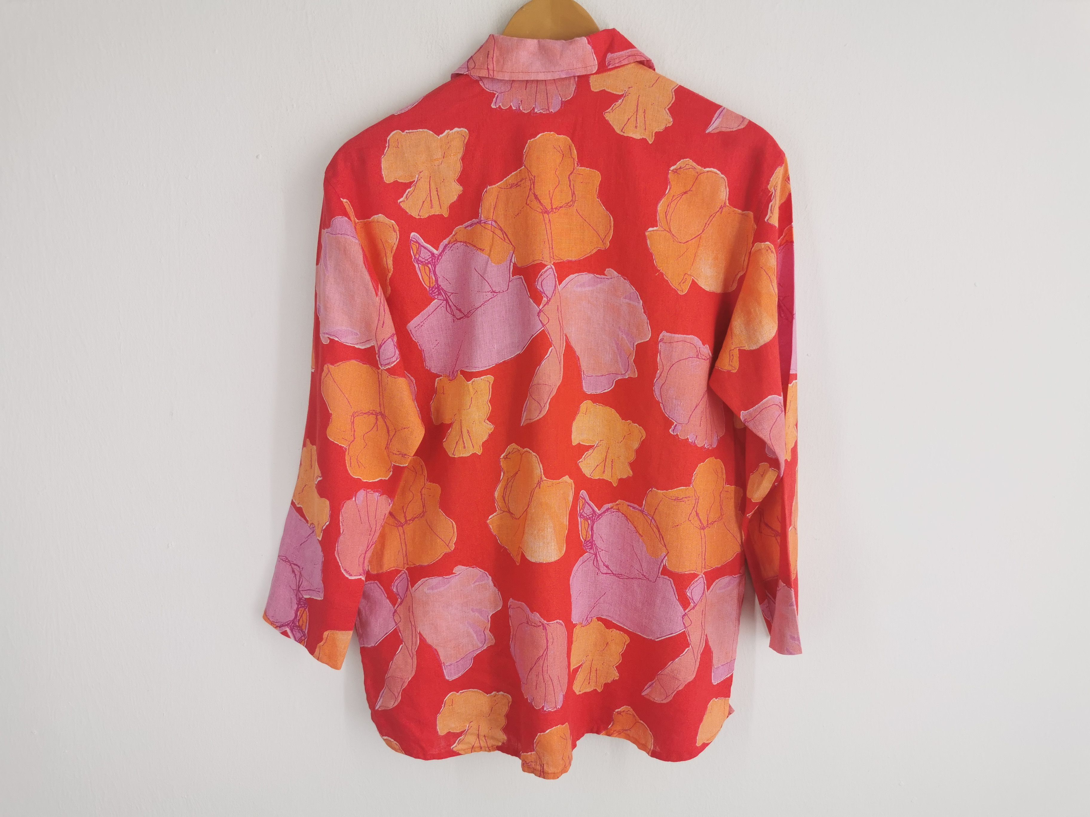 Marimekko Vintage Marimekko Marja Suna Floral Blouse Shirt Size M Size M / US 6-8 / IT 42-44 - 2 Thumbnail