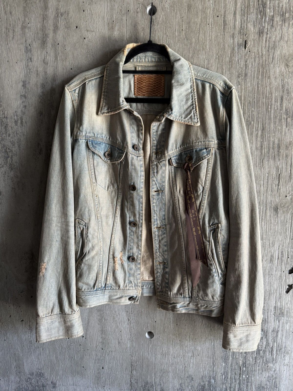 If Six Was Nine GOA WASHED DENIM JACKET Size US M / EU 48-50 / 2 - 3 Thumbnail