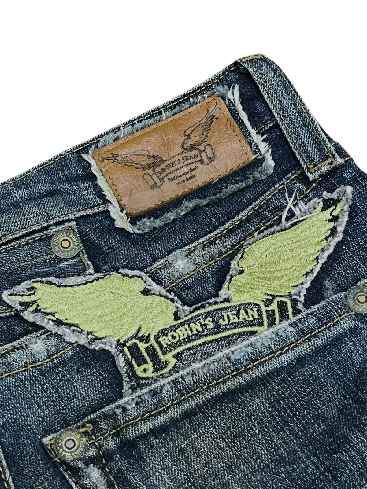 Robins Jeans ROBIN’S JEANS Peace Studded Pure Rocker Chic Flare Petite🔥 Size 24" / US 00 / IT 34 - 2 Thumbnail