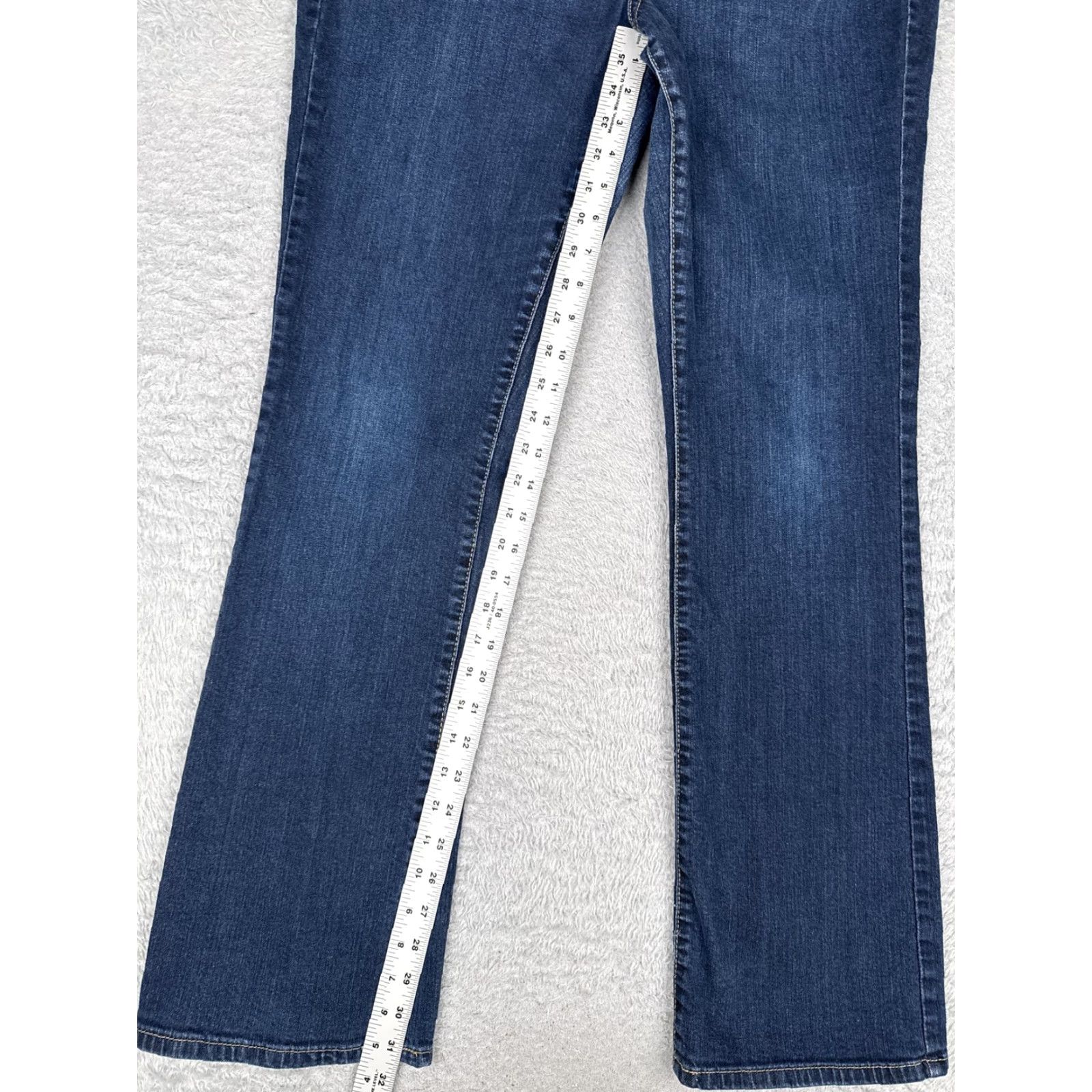 Vintage Weston Wear Jeans Womens 14R Bootcut Denim Blue Dark Wash Mid Rise Stretch 33x32 Size 36" / US 14 / IT 50 - 7 Thumbnail