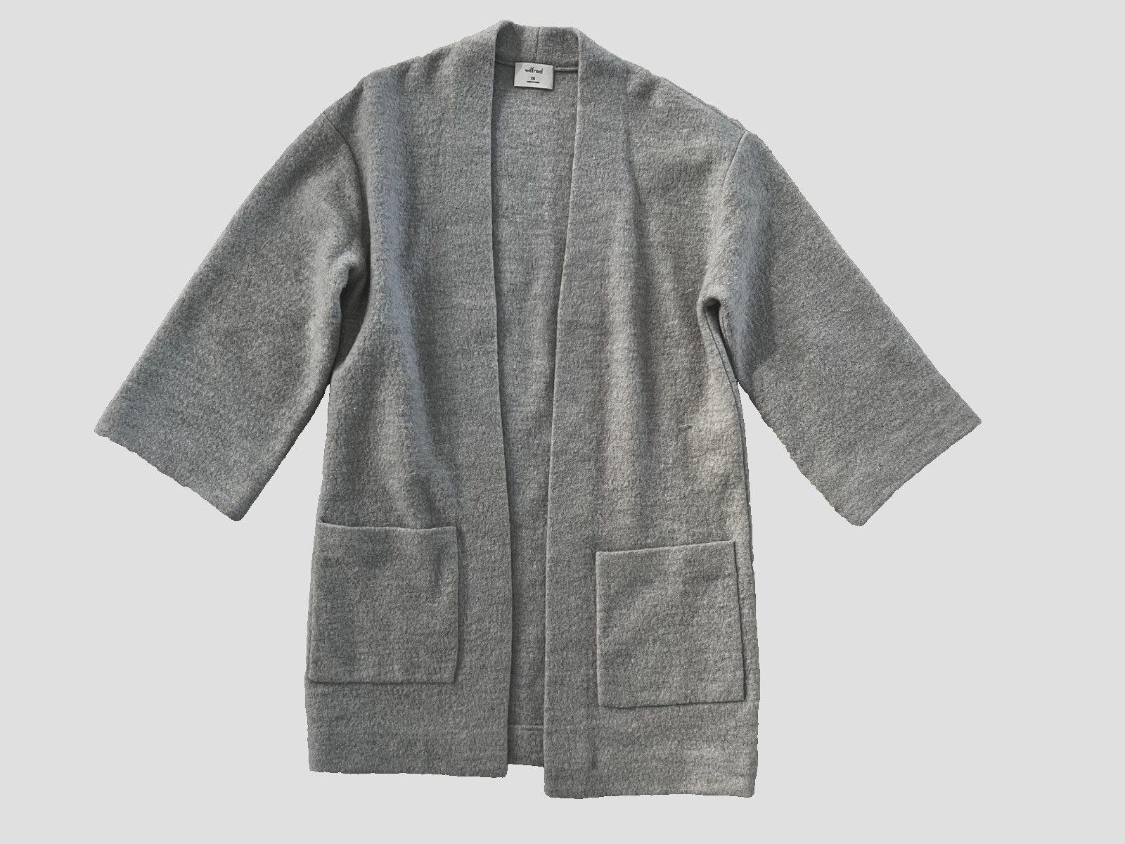 Aritzia Aritzia Wilfred Brullon Wool Sweater Cardigan Grey ( XXS ) Size XXS / US 00 / IT 34 - 2 Thumbnail