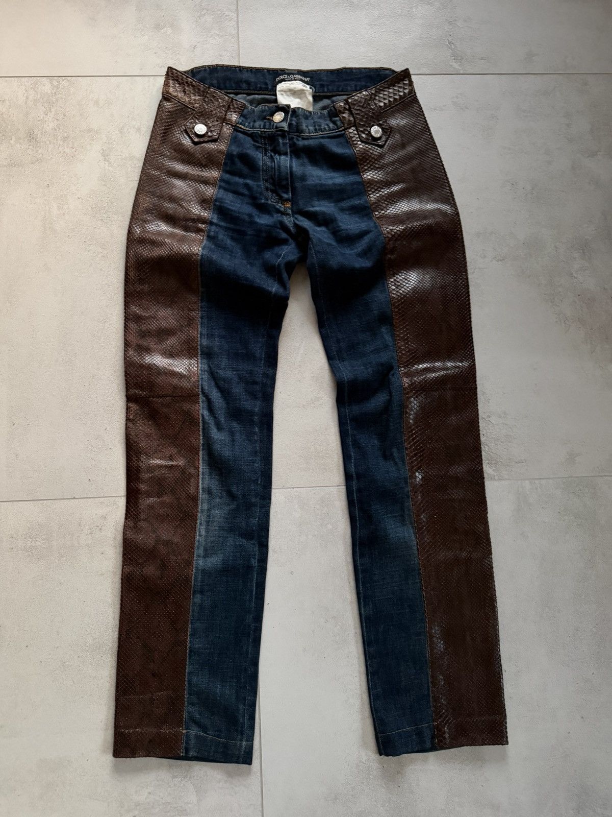 Dolce & Gabbana Vintage Dolce and Gabbana python pants Size 26" / US 2 / IT 38 - 1 Thumbnail